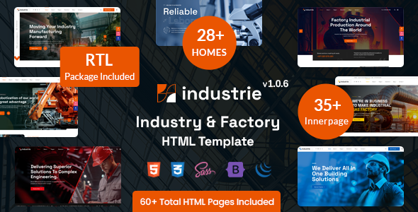 Industrie - Factory & Industry HTML Template