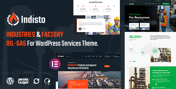 Indisto - Industrial & Manufacturing WordPress Theme