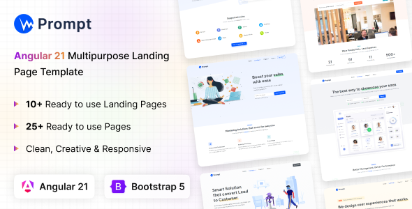 Prompt - Modern & Multipurpose Angular 21 Template