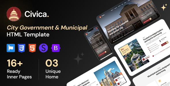 Civica - City Government & Municipal HTML Template