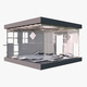 Abandoned Modular Booth M1 - 3DOcean Item for Sale
