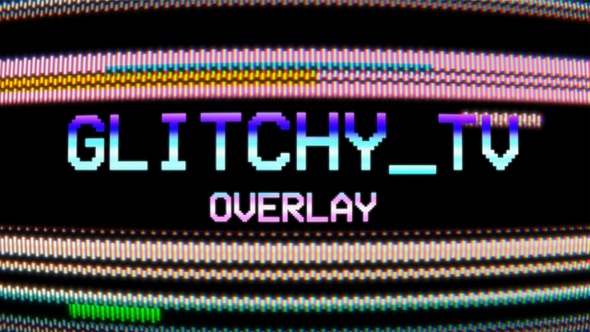 Glitchy Tv Overlay