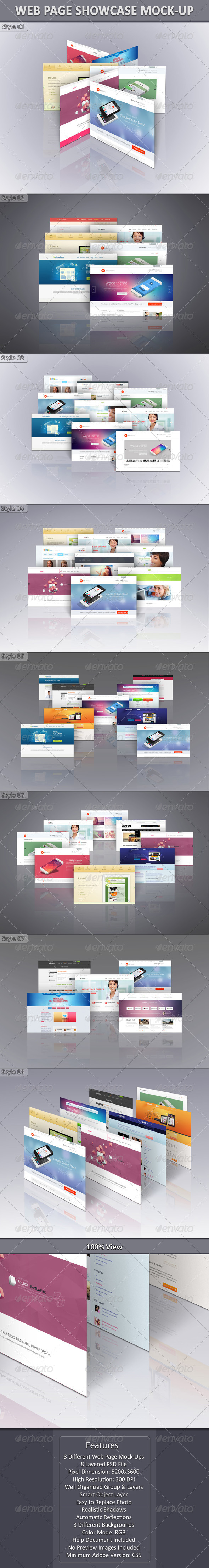 Web Page Showcase Mock-Up