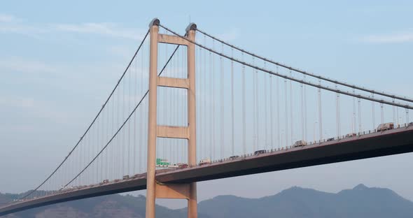 Hong Kong Tsing Ma bridge