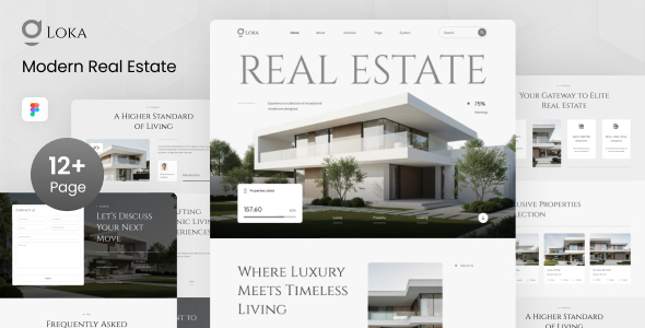Loka - Modern Real Estate Figma Template