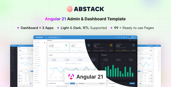 Abstack - Angular 21 Admin & Dashboard Template
