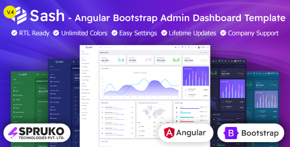 Sash -  NgBootstrap Admin Angular Dashboard Template