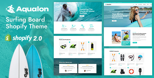 Aqualon - Surfing Accessories Store Shopify 2.0 Responsive Theme
