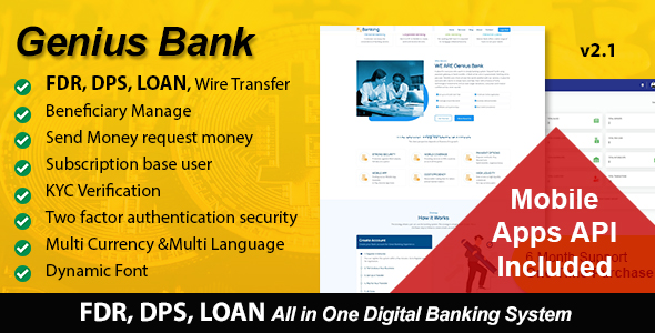 Genius Bank -  All in One Banking System