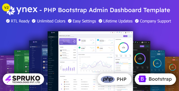 Ynex - Bootstrap PHP Admin Panel Template