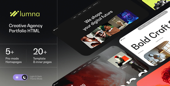 Lumna - Creative Agency Portfolio HTML Template