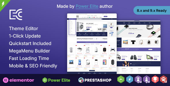 eCode - Electronics Store Elementor Prestashop Responsive Theme
