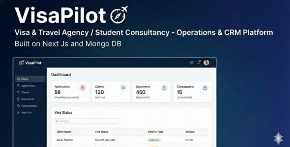 VisaPilot - Complete Travel & Visa Agency Management System
