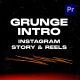 Urban Grunge Intro Instagram Story Mogrt - VideoHive Item for Sale