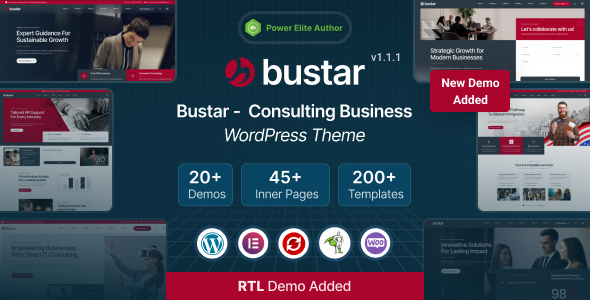 Bustar – Business Consulting WordPress Theme