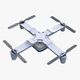 Foldable Quadcopter Drone M1 - 3DOcean Item for Sale