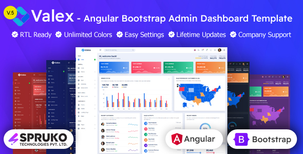Valex - Angular Bootstrap Admin Panel Dashboard Template