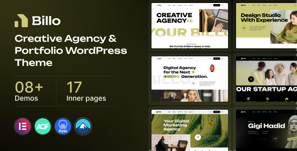 Billo - Creative Agency & Portfolio WordPress Theme