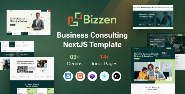 Bizzen - Business Consulting React NextJS Template