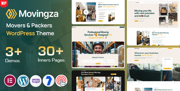 Movingza - Movers & Packers WordPress Theme