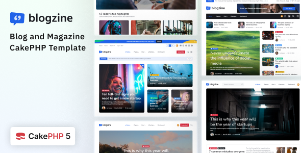 Blogzine - CakePHP Blog & Magazine Template