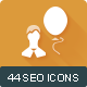 44 SEO and Technologies Unique Icons - GraphicRiver Item for Sale