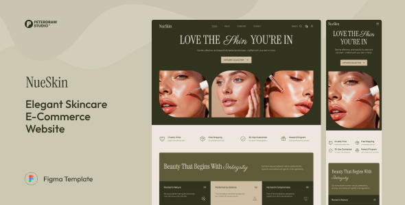 NueSkin – Elegant Skincare E-Commerce Website Template