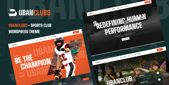 Ubanclubs - Sports Club WordPress Theme