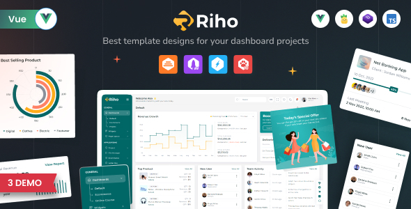 Riho - Vue JS Admin Dashboard Template