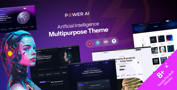 PowerAI - Artificial Intelligence Multipurpose WordPress Theme for Elementor