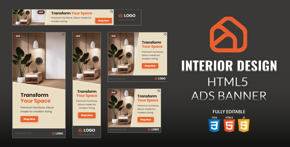 Interior Design HTML5 Ads Banner