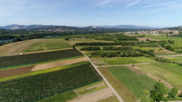 Countryside Aerial View Landscape