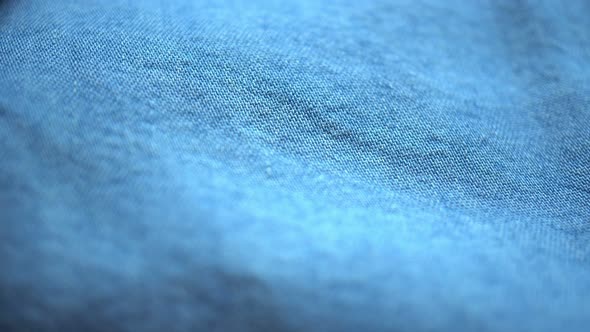 Denim Fabric Texture Sways In The Wind