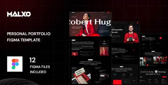 Malxo -  Personal Portfolio Figma Template