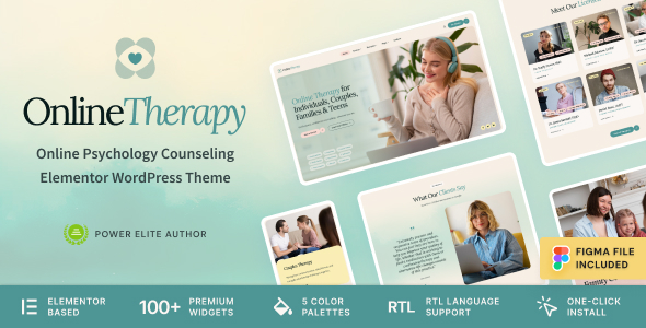 Online Therapy - Virtual Counseling & Psychology WordPress Theme