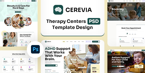 Cerevia - Therapy Centers PSD Template