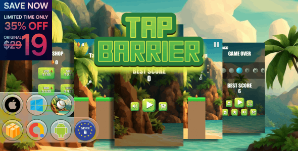 Tap Barrier Game Template