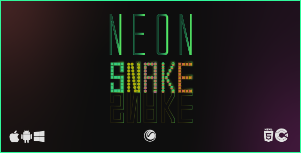 Neon Snake - HTML5 Game Template