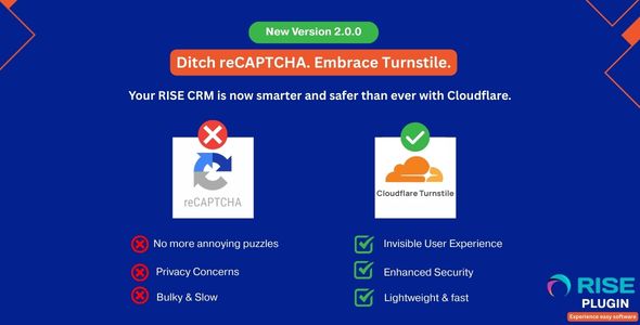 Cloudflare Turnstile CAPTCHA Plugin for Rise CRM