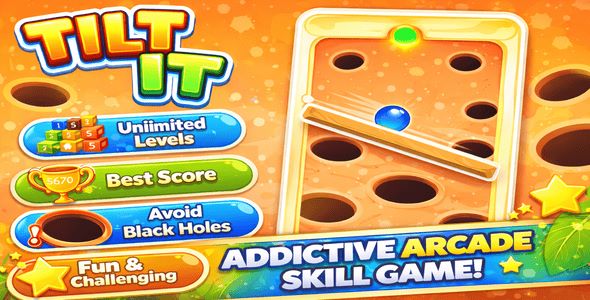 Tilt It – Addictive Arcade Skill Game (HTML5 | Construct 3)
