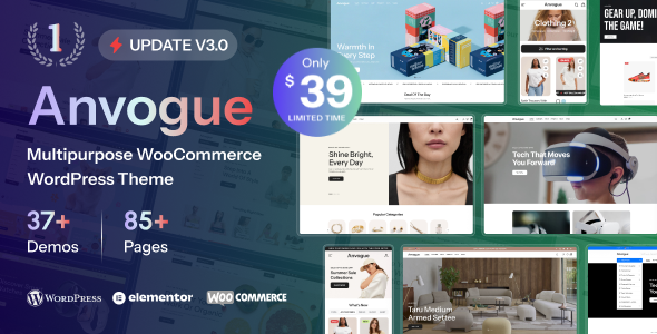 Anvogue - Advanced Multipurpose WooCommerce Theme