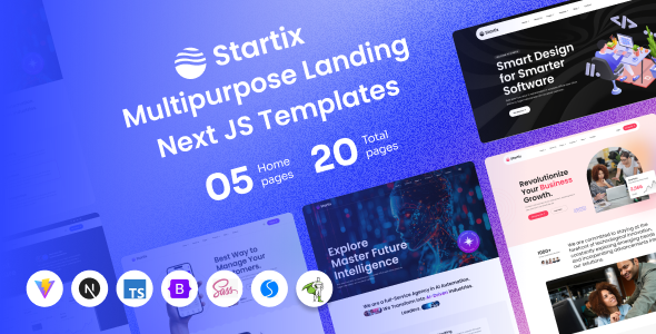 Startix - Multipurpose SaaS Landing Next JS Template