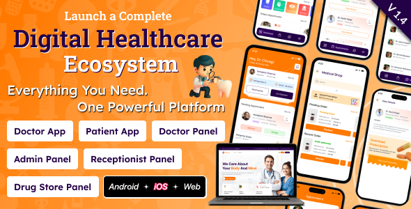 DTCare – Flutter Digital Healthcare Appointment Booking & Telemedicine System with Admin Panel