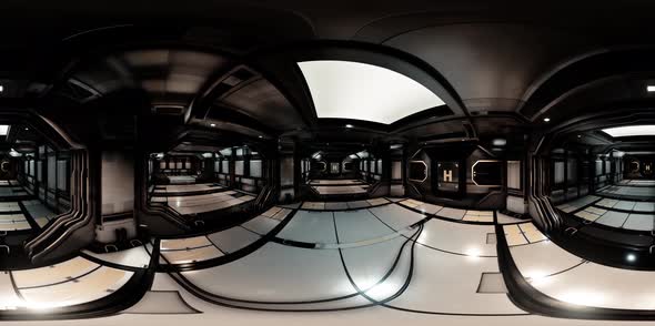 Vr360 View of Spaceship Interior