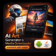 AI Art Generator & Stock Media Downloader – Android App (Java) - CodeCanyon Item for Sale