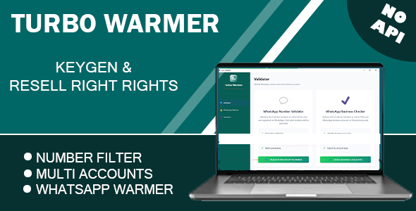 Turbo Warmer  WhatsApp Phone Numbers Filter, Validator & Warmer