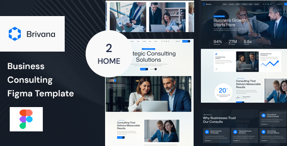 Brivana - Business Consulting Figma Template