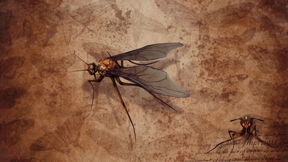 Vintage Insect Background