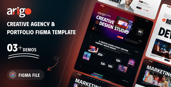 Arigo - Creative Agency & Portfolio Figma Template