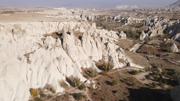 Cappadocia Landscape Aerial View. Turkey. Goreme National Park